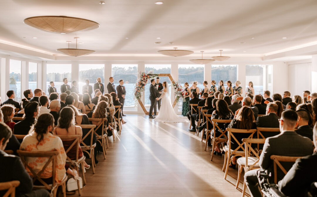 indoor ceremony at The Lakehouse