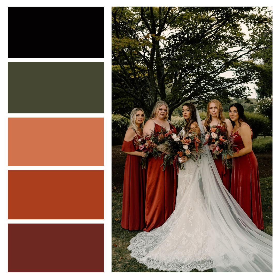 2024 Sunset Wedding Color Palette