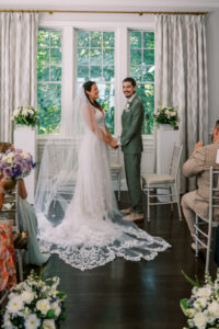 Indoor ceremony at Saphire Estate cocktail space