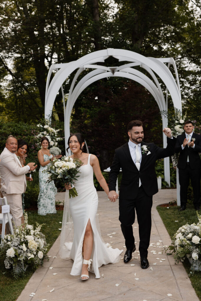 Outdoor Ceremony Recessional | Teriana Ariel Photography