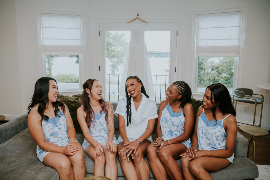 The Gatehouse at Saphire Estate | Bridesmaids on Couch | Salma K Photography